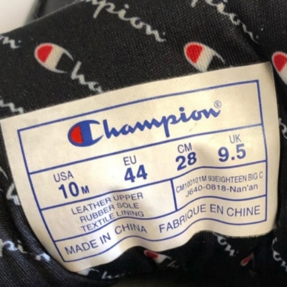 Champion men’s classic sneakers black size 10 - Picture 9 of 11